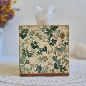 Caja de pañuelos de madera ecológica impresa, caja de pañuelos de madera natural impresa para una vida sostenible, caja de accesorios al por mayor - Product Image 2