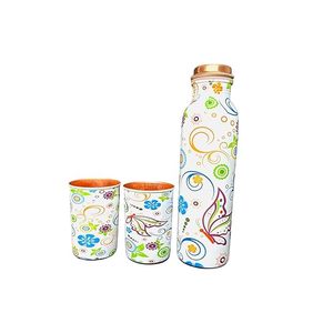 Botella de Agua de Cobre Puro Capitán América, Diseño Sublimado, Vaso de Viaje con Tapa de Cobre, Estilo Novedoso - Product Image 5