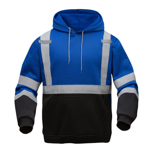 Sweat à capuche de travail imperméable haute visibilité pour homme, personnalisable avec logo et taille, fabriqué au Pakistan - Product Image 1