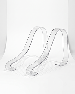 Modern <b>Clear</b> Acrylic <b>Shoe</b> Display Riser Inserts for Retail Spaces-Customizable Size & Color for Design - Product Image 4