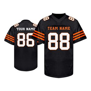 Camiseta de fútbol americano al por mayor, tela de malla transpirable, secado rápido, logotipo personalizado bordado, fabricante directo de fábrica - Product Image 1
