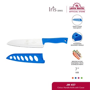Cuchillo Multiusos JAYA MATA JM457 de 7 Pulgadas con Cubierta de Seguridad, Mango de Color, Acero Inoxidable, Cuchillo de Cocina para Cortar Alimentos - Product Image 1