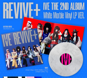 IVE 2ème album [REVIVE+] (Version vinyle LP blanc marbré) (Édition limitée) Langue coréenne Tous âges BW-153 Séoul KR - Product Image 3