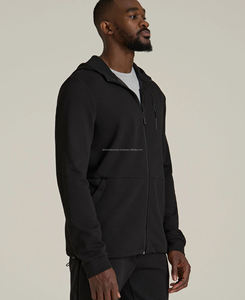 Men's High Quality Hooded Softshell Jacket Front Zipper Pocket Waterproof Breathable Casual Plain Design Canvas Fabric High - Product Image 3