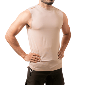 Débardeur de sport pour homme, sans manches, coupe athlétique, musculaire, entraînement léger, performance, évacuation de l'humidité, entraînement, fitness, course à pied, vêtements de sport - Product Image 3