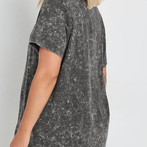New Arrival Custom 100% Cotton Acid Wash <b>T</b>-<b>Shirt</b> <b>for</b> <b>Women</b> Trendy Crew Neck Tee <b>Shirts</b> Perfect <b>For</b> Casual Wear And Outdoor Use - Product Image 5