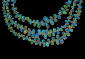 ลูกปัดโอปอลเอธิโอเปียทรงหยดน้ำเรียบ ขนาด 5*7-6*8 มม. 8/16 นิ้ว สำหรับทำเครื่องประดับ - Product Image 4