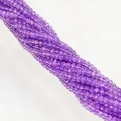 Ametista Brasileña Natural de 2-2.5mm, Microfacetada, Grado AAA, Piedra Preciosa en Forma de Rondelle, Marca Chakralume, para Joyería - Product Image 3