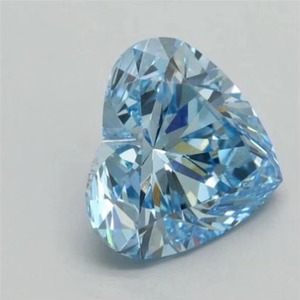Diamante Azul Corazón de Lujo Cultivado en Laboratorio 8CT VS1 Certificado IGI CVD 3EX Corte Excelente Proveedor para Distribuidores e Importadores Globales de Diamantes - Product Image 1