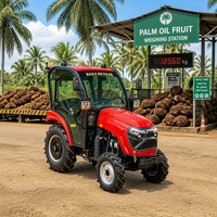 Tracteur agricole 4x4 exceptionnel de 80 CV avec cabine climatisée, moteur diesel haute puissance, système hydraulique robuste et capacité de levage élevée
