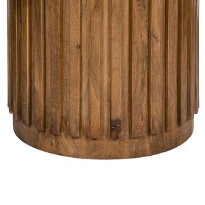 D47x30 <b>Brown</b> Wooden Pedestal Dining <b>Table</b> - Product Image 5