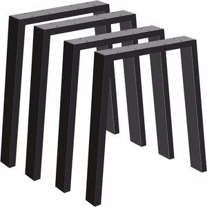 30-Inch Heavy Duty Modern U-Shaped Alloy Steel Coffee Table & Desk Legs Anti-Slip Furniture Metal Feet Pads Bench Legs - Product Image 1