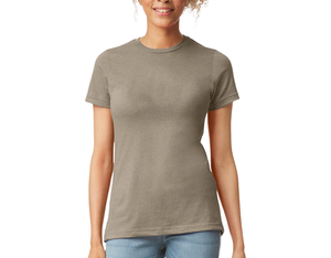 เสื้อยืดคอกลมแขนสั้นสีพื้นสำหรับผู้หญิงรุ่นใหม่ ผ้าฝ้าย 100% ระบายอากาศได้ดี ทรงปกติ สวมใส่สบาย ราคาประหยัด - Product Image 1