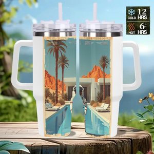 40oz <b>Large</b> Capacity Tumbler Stainless Steel Insulated Travel <b>Mug</b> for Outdoor Adventures - Product Image 2