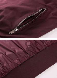 Bomber <b>Jacket</b> Full Zip Casual Outerwear Ribbed Cuff <b>Lightweight</b> Coat Sleeve Pocket Custom Logo Wholesale Street Fashion Apparel - Product Image 4