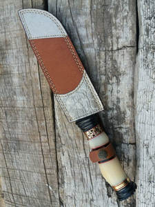 Couteau de chasse artisanal en acier Damas, nouvelle édition haut de gamme, forgé à la main, couteau de survie, lame fixe ultra-affûtée, idéal pour le camping - Product Image 5