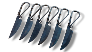 Couteau Viking en acier carbone forgé à la main, couteau à pointe tombante avec manche torsadé, 6 pouces OAL, couteau de chasse EDC - Product Image 3