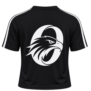 Ensemble uniforme de cheerleading noir et blanc, chemise à manches courtes, jupe plissée, tenue de sport pour performance d'équipe, entraînement et compétition - Product Image 5
