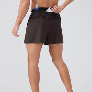 Pantalones Cortos Deportivos para Hombre, Personalizados con Logotipo, Ligeros, de Poliéster y Elastano, Transpirables, con Orificios, de Secado Rápido, Sólidos, Sin Costuras - Product Image 3
