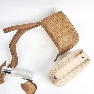 Bolsa de Cosméticos Ecológica de Yute con Cierre Resistente, Organizador de Maquillaje para Uso Diario - Product Image 4