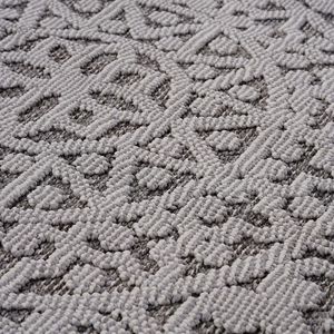 Tappeto Medallion per Interni/Esterni 6X9 Grigio/Bianco Set - Product Image 3