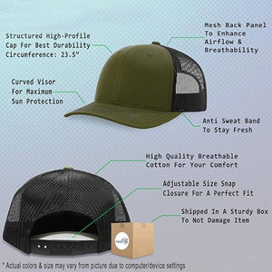 Casquette Trucker Unisexe Grise et Noire en Maille avec Motif Tracteur Brodé – Style Décontracté pour Adulte, 6 Panneaux, Ajustement Réglable - Product Image 4