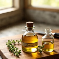 Minyak Esensial Thyme Putih Organik HIMVEDA 100% Murni, Distilasi Uap, Minyak Aromaterapi Segar, Ramah Lingkungan, Perawatan Tubuh Alami