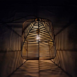 New Design <b>Plastic</b> Wicker Square Lantern Geometric Woven Hanging Ceiling <b>Cover</b> Home Decoration Christmas Durable Eco-Friendly - Product Image 6