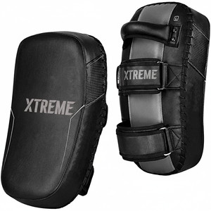 Pads de frappe thaïlandais en cuir synthétique, rembourrés et absorbant les chocs, pour entraînement de Muay Thai et boxe, vente en gros, logo personnalisé - Product Image 4