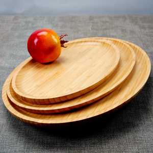 Modern Design Eco-Friendly Wooden <b>Disposable</b> <b>Plates</b> with Customized Pattern Polished Finish Shape Dishwasher Safe for Party Use - Product Image 5