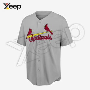Camiseta de Béisbol Personalizada XEEP XC-BBU-20 para Hombre, Adulto, Poliéster Transpirable, Manga Corta, Ajuste Atlético, para Entrenamiento y Juego - Product Image 1