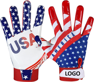 Guantes de Dedo Completo con Bandera de Estados Unidos, Impresión por Sublimación, Poliéster, Unisex, para Deportes al Aire Libre - Product Image 1
