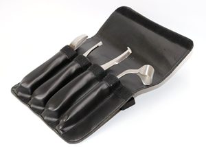 Cuchillo para pezuñas con doble filo y sensor, hoja curva, cortador veterinario para el cuidado de pezuñas, mango de madera, herramienta agrícola para caja de cebo de jardín - Product Image 4