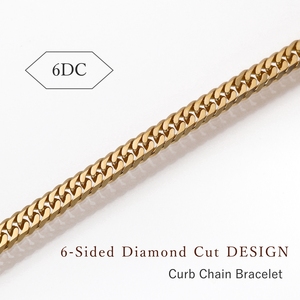 สร้อยข้อมือทองคำแท้ญี่ปุ่น Au750 6DCW 18ซม.10กรัม แบบ Curb Chain ทองคำแท้ 18k - Product Image 5