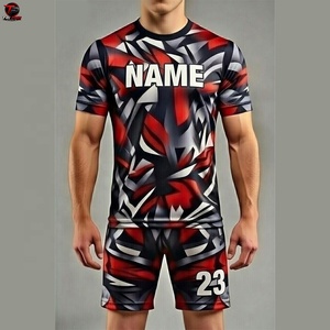 Conjunto de uniforme de voleibol con sublimación de logotipo personalizado, pantalones cortos de poliéster transpirables de secado rápido para entrenamiento en equipo, uniforme de voleibol - Product Image 1