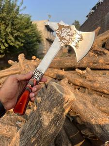 Hache à marteau la plus vendue - Manche en bois, lame en acier au carbone, longueur totale de 14,5 pouces, outil multifonctionnel pour le camping en plein air - Product Image 4