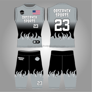 Uniformes de fútbol americano sin mangas sublimados de calidad 7v7, uniformes personalizados con nombre del jugador 7on7, camiseta de compresión 7 contra 7 - Product Image 1