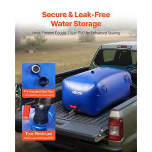 Serbatoio d'Acqua Portatile Pieghevole in PVC da 240 Litri, Grande Capacità, Resistente alle Perdite e allo Strappo, per Camper - Product Image 4