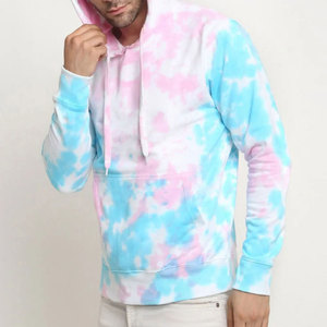 Ventes chaudes de sweats à capuche tie-dye pour hommes, qualité supérieure, sweats à capuche tie-dye imprimés en gros, prix de gros OEM - Product Image 3