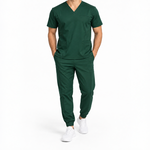 High Quality Customized Summer Nursing Hospital <b>Scrubs</b> Latest Design OEM ODM Polyester Spandex Nurse Uniforms <b>Scrub</b> <b>Sets</b> - Product Image 5