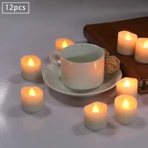 TOOWIN CR2450 Battery-Powered Electronic Candle <b>Lamp</b> for Restaurants and Weddings - Smokeless Simulation Remote Control <b>Mini</b> Tea - Product Image 6