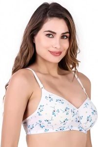 Lencería de Primera Calidad para Mujer, Sujetador con Relleno Estampado, Cobertura Total, Tela Suave y Transpirable, Tirantes Ajustables, Cómodo para Uso Diario - Product Image 4