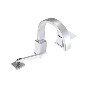 3-<b>Hole</b> Roman Tub <b>Filler</b> with Hand Shower Deck Mount Waterfall Bathtub Faucet with Sprayer Set Bath & Shower Faucets - Product Image 3