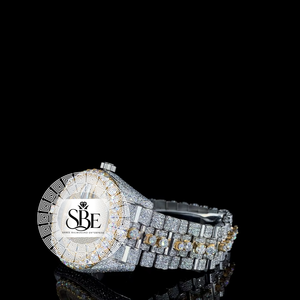 Reloj de Lujo para Hombre con Diamantes de Moissanita y Cristal de Acero Inoxidable, Estilo Celebridad, Alta Calidad, Ideal para Fiestas y Bodas, Venta al Por Mayor - Product Image 3