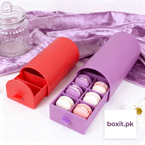 Luxury Arch Shape Drawer Paper Box for Chocolate Macarons & Cake Custom <b>Biodegradable</b> Food-Grade Gift <b>Packaging</b> - Product Image 1