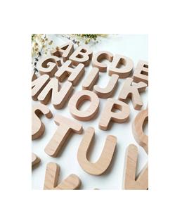 Letras del alfabeto de madera inspiradoras para la educación temprana, creación de un entorno de aprendizaje lúdico - Product Image 1