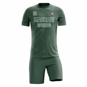 Club Teams Soccer Uniform Sets Breathable Fabric New Designs Printed Plus Size Short Sleeve - Product Image 5