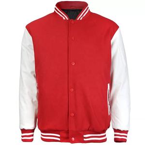 Logotipo personalizado invierno al aire libre deportes universitarios béisbol hombres chaquetas y abrigo chaqueta de lana Varsity Letterman chaqueta de bombardero hombre - Product Image 1