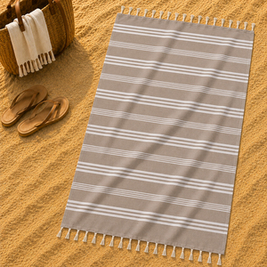 Fournisseur leader de serviettes de plage Fouta rayées 100% coton de qualité supérieure, OEM, pour les achats en gros, exportateur indien. - Product Image 5
