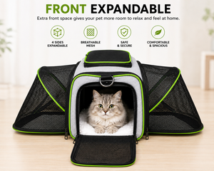 4-Side Expandable Foldable Portable <b>Cat</b> Dog <b>Backpack</b> OEM ODM Custom Logo Breathable Mesh Pet Travel Carrier Direct Manufacturer - Product Image 3